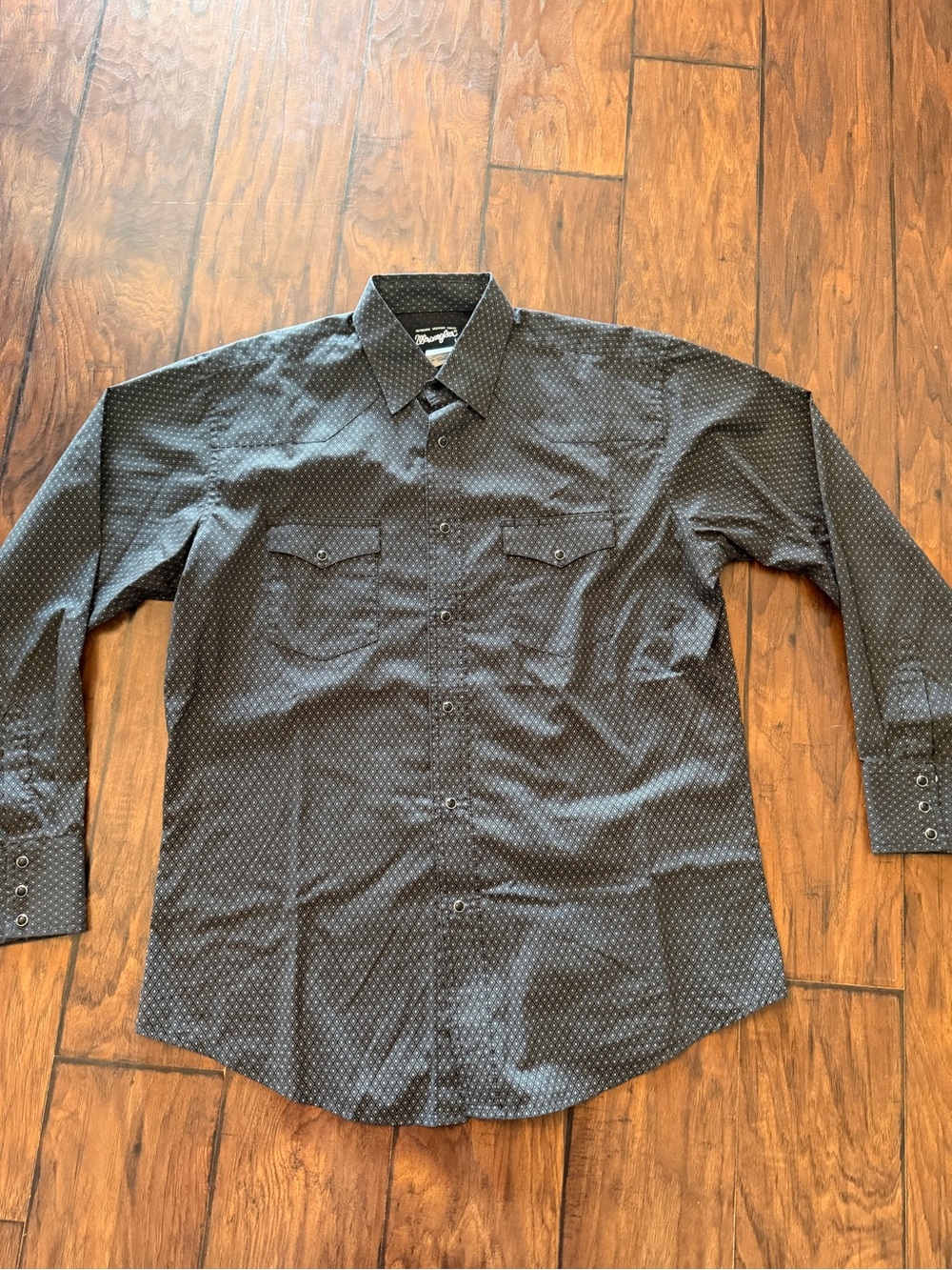 Wrangler Black Microdot Dress Shirt
